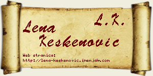Lena Keskenović vizit kartica